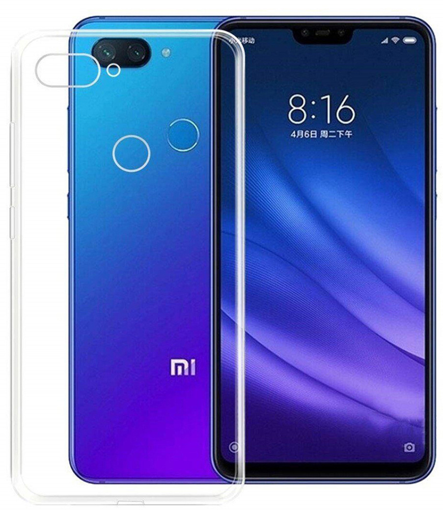 Чехол на Xiaomi Mi 8 Lite (для Сяоми Ми 8 Лайт) прозрачный силикон (не  стекло) - купить с доставкой по выгодным ценам в интернет-магазине OZON  (572713416)