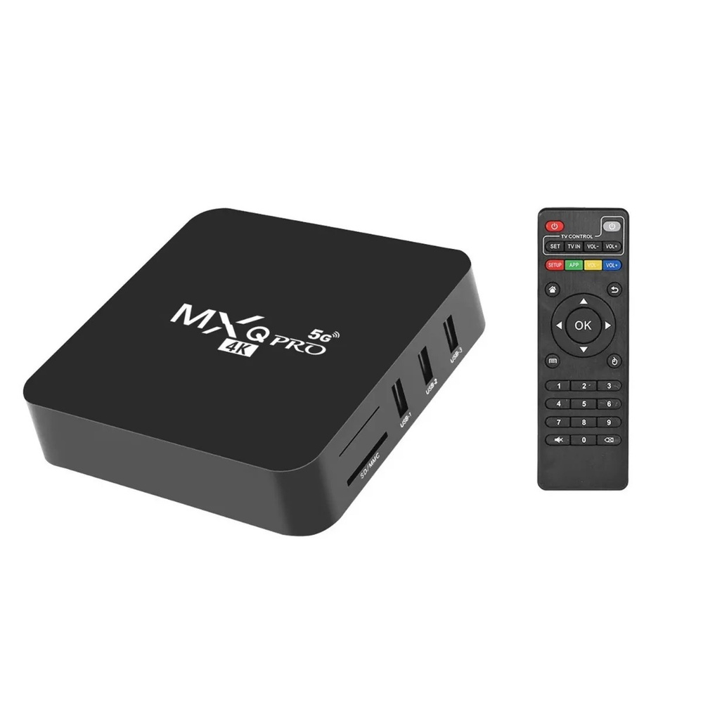 ТВ-ресивер Sogood Цифровая приставка Android TV MXQ Pro-4K 8GB + 64GB WI-FI  5G / Smart TV приставка / Android TV Box приставка для онлайн ТВ и видео /  ТВ смарт приставка цифровая /