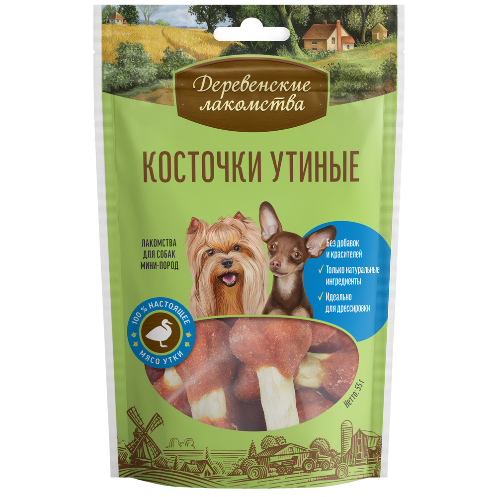 Косточки утиные для собак мини-пород, 55 г
