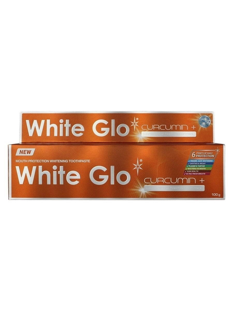 Зубная паста White Glo отбеливающая с куркумином 100мл. #1