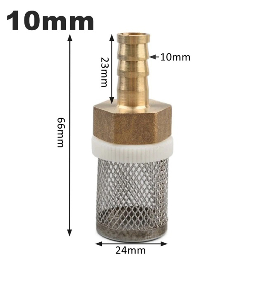 Насадка префильтр 10 мм. (предварительный фильтр) разборный (латунь, сетка нержавеющая сталь, пластик) #1