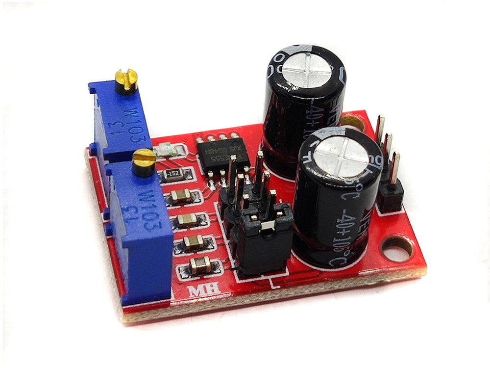 Модуль генератора импульсов регулируемый на NE555 - купить с доставкой ...