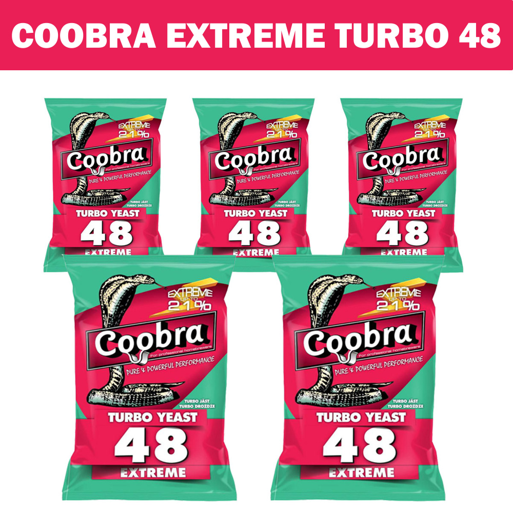 Дрожжи спиртовые турбо Coobra TY48 Extreme, 135 гр. - 5шт (Кобра ...