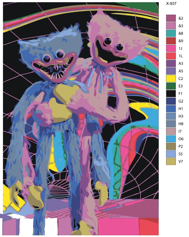 Картина по номерам X-937 