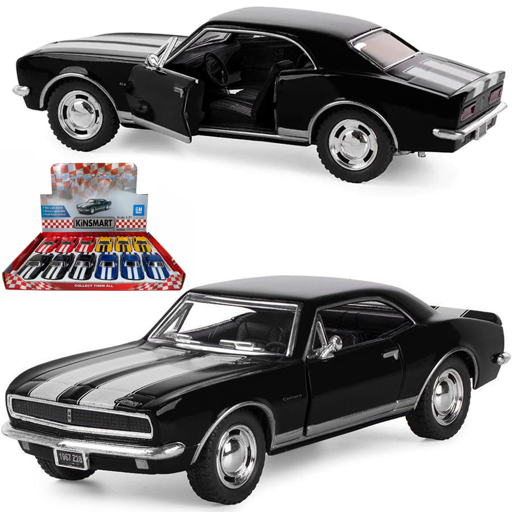 Металлическая машинка Kinsmart 1:38 1967 Chevrolet Camaro Z/28 KT5341D, инерционная / Черный  #1