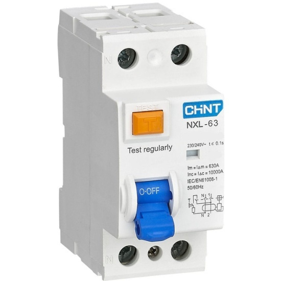 Выключатель дифференциального тока УЗО 1п+N 25А 30мА тип AC 6кА NXL-63 R код 280721 CHINT 1 шт.  #1