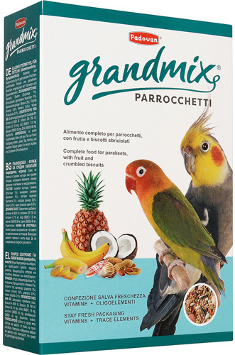 Padovan Корм для средних попугаев Grandmix Parrocchetti, 850г #1