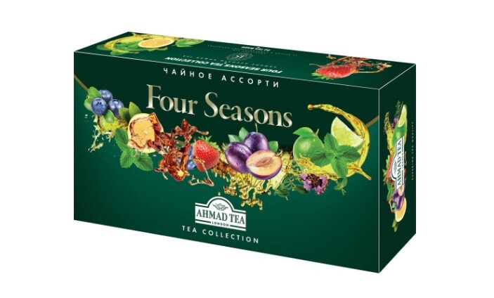 Набор черного и зеленого чая AHMAD TEA Four Seasons 15 вкусов, 90 пакетиков  #1