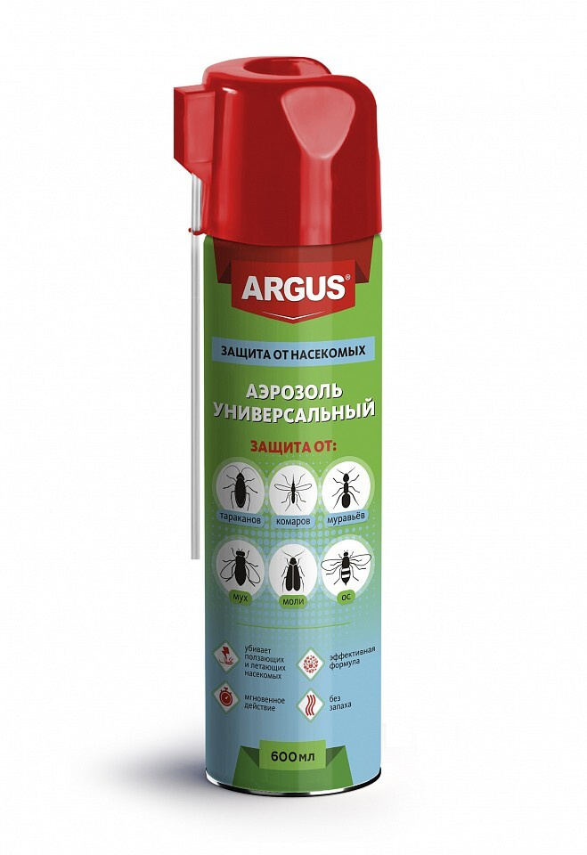 Дихлофос 600 мл универсальный аэрозоль от всех насекомых с трубочкой ...