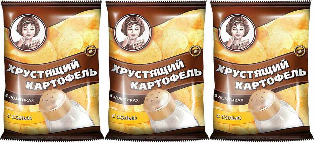 Чипсы картофельные Хрустящий картофель с солью 40 г в упаковке ...