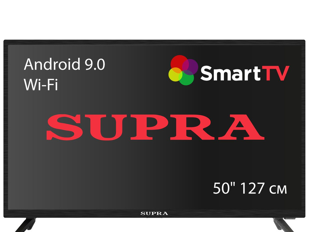 Supra Телевизор STV-LC50ST0045U / SMART Android 9.0, 50" (127 см) DLED 4K UHD с цифровым тюнером DVB-T2 #1