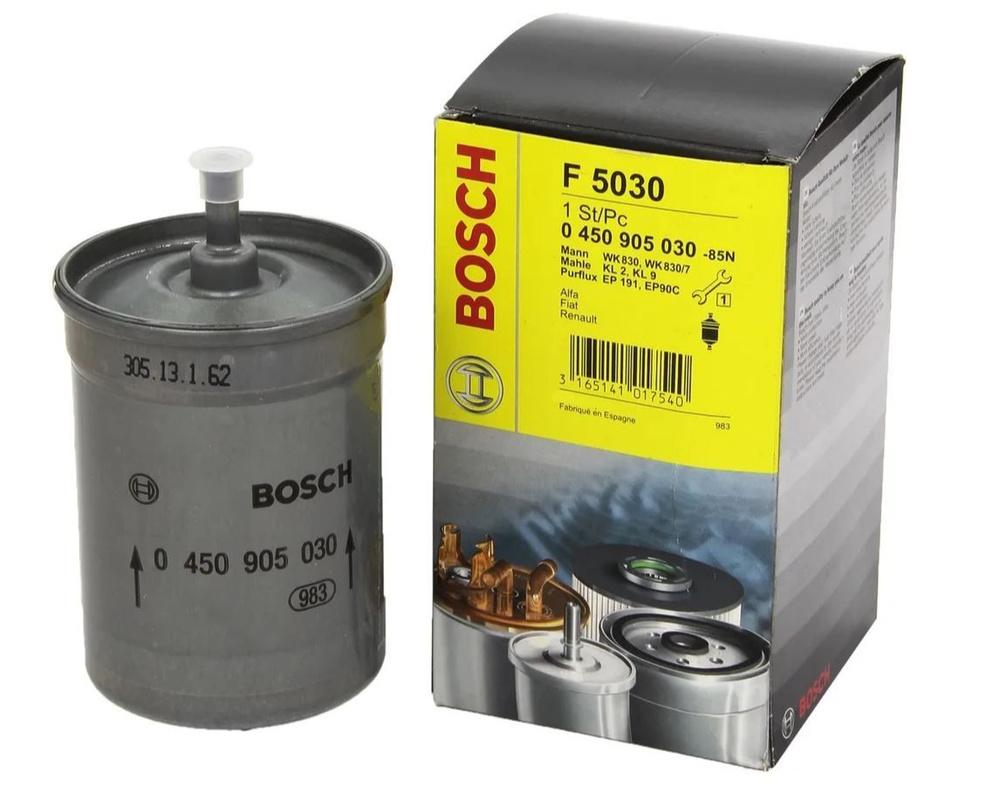 Фильтр топливный 405,406 дв. (под хомут) 030 (BOSCH)!!!
