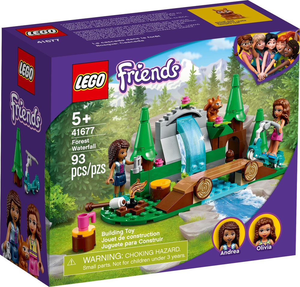 Лего Friends серия, LEGO Конструктор, лего 41677 Лесной водопад, Игрушки  lego для мальчиков и девочек - купить с доставкой по выгодным ценам в  интернет-магазине OZON (1237727481)