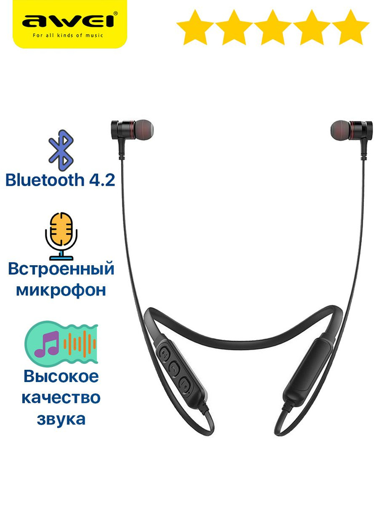 Awei neckband wireless sport earphones sale