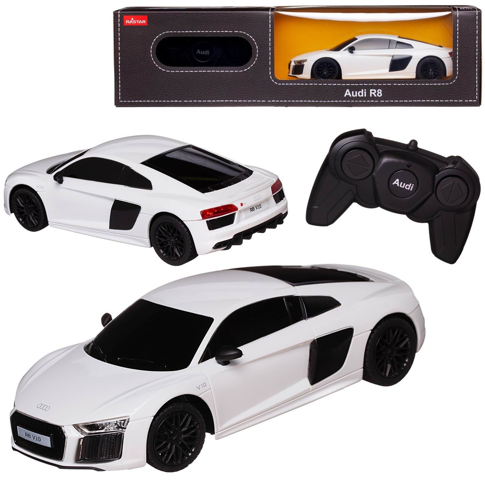 Машина р/у 1:24 AUDI R8 2015 Version цвет Белый, 2,4G - купить с ...