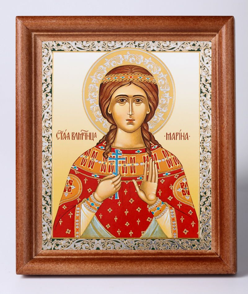 Икона в дер.рамке 11*13 (2040062) Набор с Днем Ангела Марина - купить ...