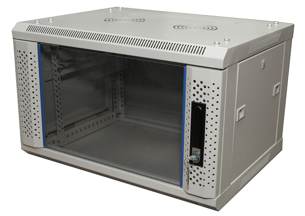 Телекоммуникационный шкаф настенный 19", 6U, 600x450, 5bites TC6403-06G, серый  #1