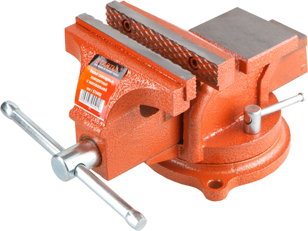 Тиски слесарные 125мм поворотные с наковальней STARTUL Master (ST9450 ...