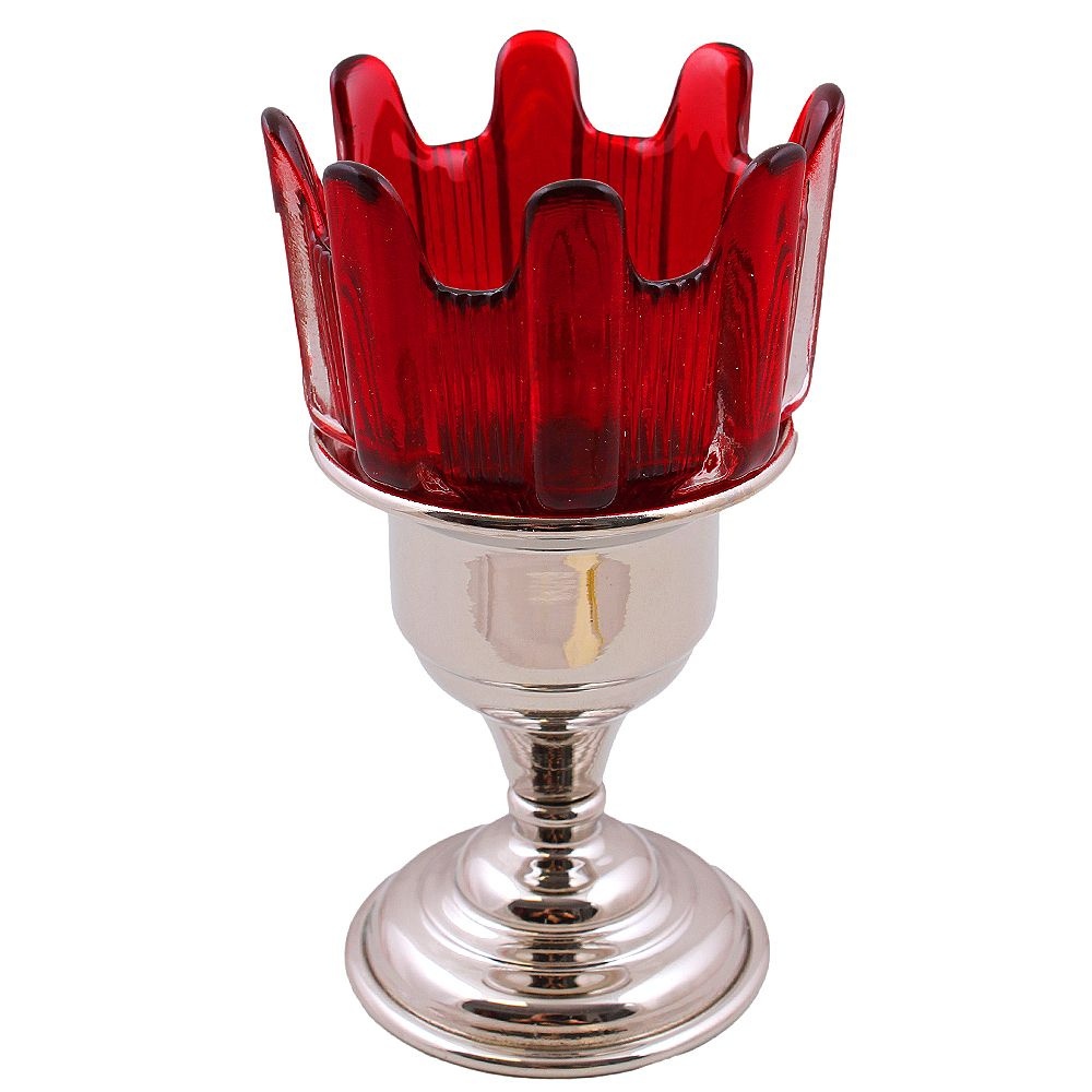 Лампада №4 давленая никель (3041948) красная купить по выгодной цене в ...