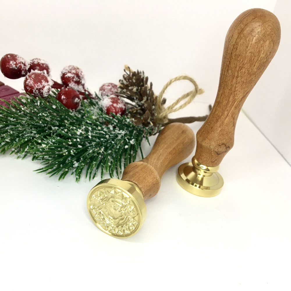 Сургучная печать с гравировкой, серия Новый год , диаметр 25мм - купить ...