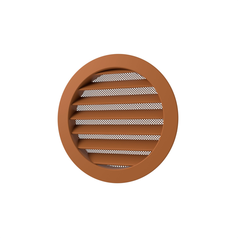 Решетка вентиляционная круглая D125 мм RAL8023 оранжево-коричневый матовый  #1