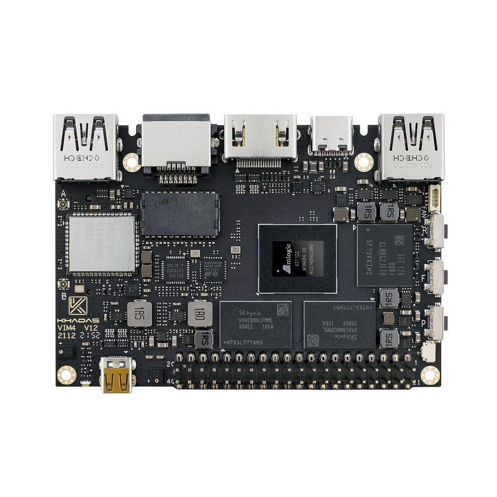 Микрокомпьютер Khadas VIM4 ARM Cortex-A73 4-Core + Cortex-A53 4-Core  Amlogic A311D2 2.2GHz 8+32GB - купить по низким ценам в интернет-магазине  OZON (865723183)