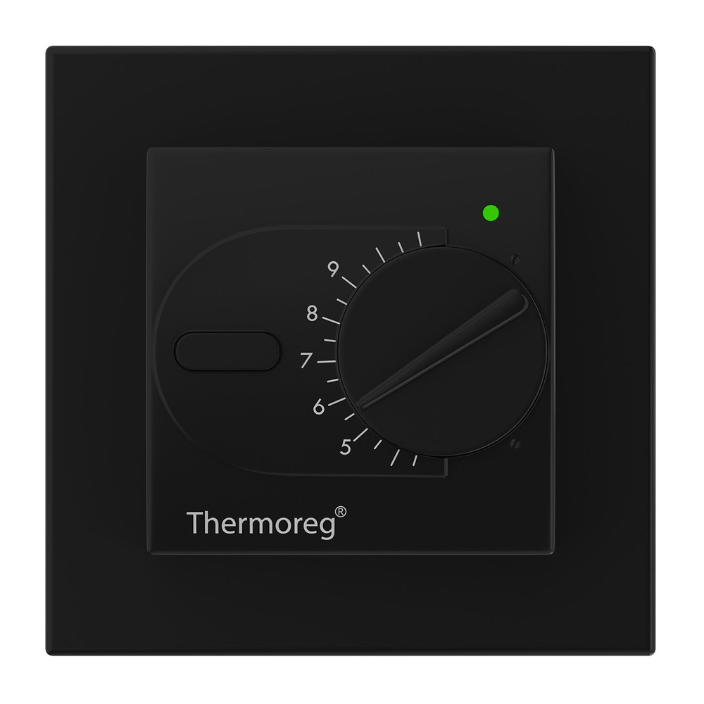 Терморегулятор Thermoreg TI-200 Design Black для систем теплого пола  #1