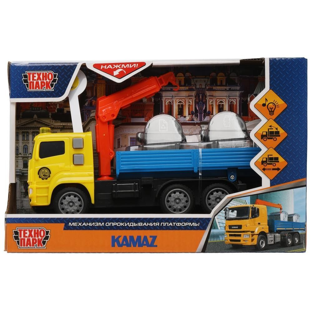 Модель KAMCRN-17PLCN-YEBU KAMAZ МАНИПУЛЯТОР 17 см, желтый - купить с  доставкой по выгодным ценам в интернет-магазине OZON (893087870)