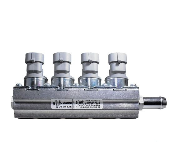 Рампа инж. Rail IG7 Dakota Alpha - 4 цил. (+4 инж.) LHF (3,8-0,52) (ГБО ...