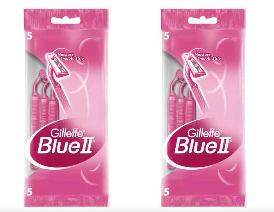 Gillette Станок женский одноразовый Blue II for Women, 5 шт/уп, 2 уп #1