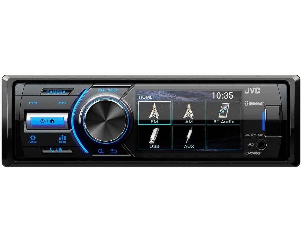 Автомагнитола JVC KD-X560BT с Bluetooth - купить в интернет-магазине OZON с  доставкой по России (939050535)