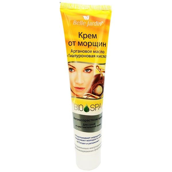 Belle Jardin Крем для лица от морщин с аргановым маслом+гиалуроновая кислота Bio Spa, сухая и чувствительная #1