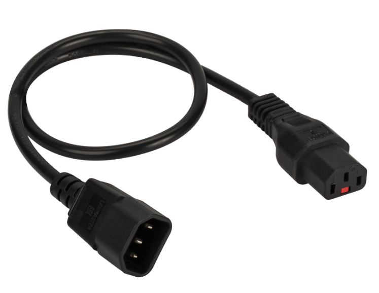 Кабель c13-c14, 1. 8м, 3х1 мм. 8-bk. 50mm 3. 1 iec c14 to 2 iec с13.