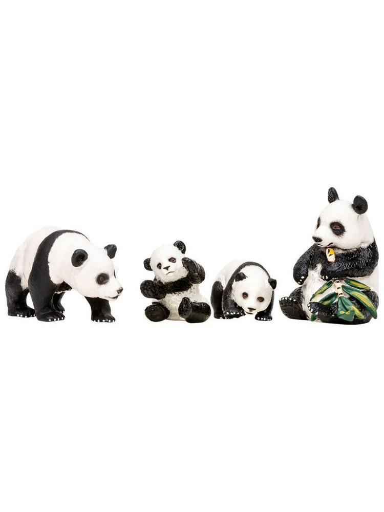 Набор фигурок животных Семья панд 4 предмета - купить с доставкой по ...