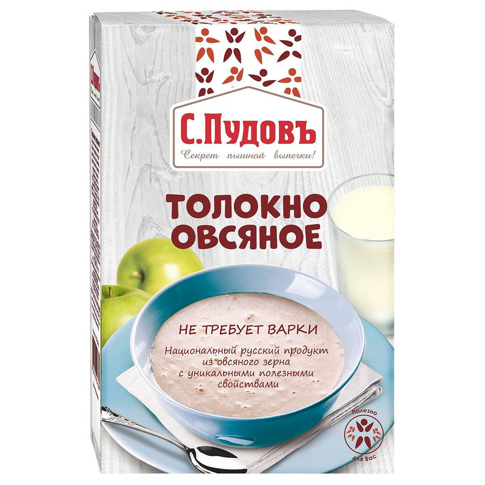 Толокно овсяное С.Пудовъ, 400 г - купить с доставкой по выгодным ценам ...