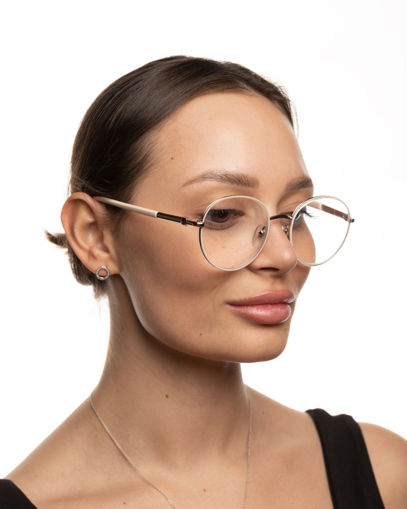 Готовые очки для зрения с диоптриями корригирующие женские металлические 4 00 купить с