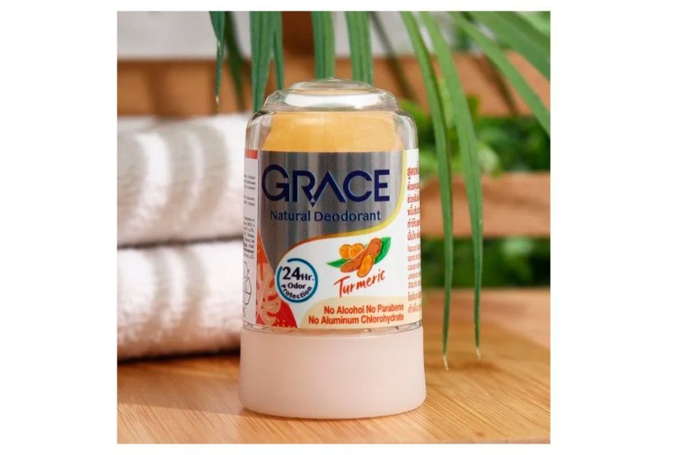 Grace Кристаллический натуральный антибактериальный дезодорант Turmeric, 70 г  #1
