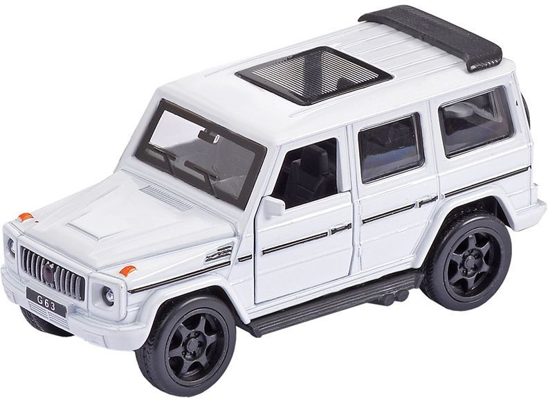 Модель машины 1:36 Mercedes-Benz G63 FY6218-12D-3 свет, звук, инерция 12см Белый  #1