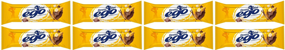 Батончик злаковый Ego fitness банан с молочным шоколадом с витаминами-железом, комплект: 8 упаковок по #1