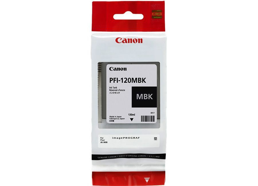 Расходник для печати Canon PFI-120 MBK, матовый черный, для струйного  принтера, оригинал купить по низкой цене: отзывы, фото, характеристики в  интернет-магазине Ozon (912458363)