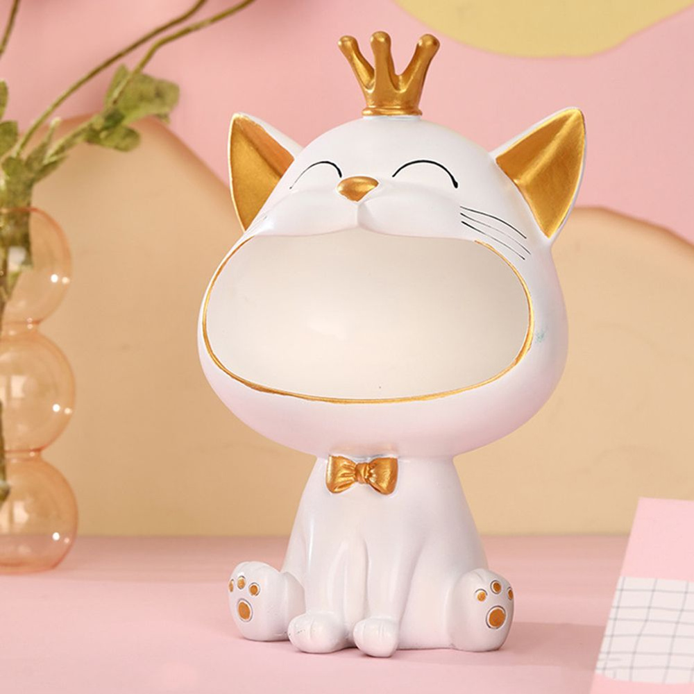 Украшение для хранения ключей от входа Lucky cat, уникальная форма, украшение для дома, компактное, безопасное #1