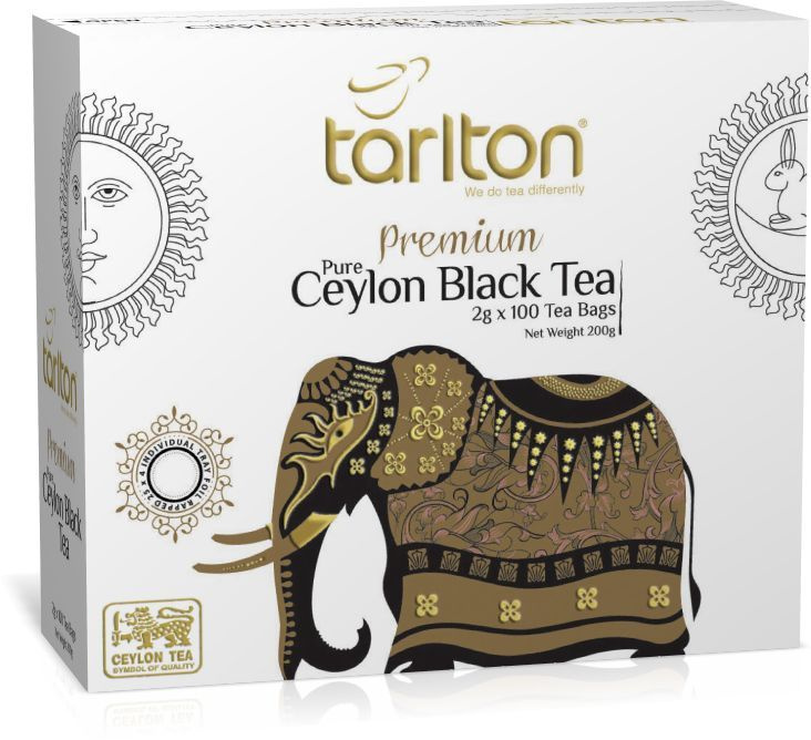 Чай Тарлтон 100 пак черный золотой цейлон tarlton tea #1