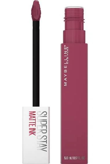 Maybelline New York Помада для губ Super Stay Matte Ink, тон 155 Savant, суперстойкая жидкая матовая #1