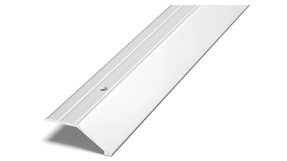 Порог напольный разноуровневый 45x15 мм, длина 0,9 м, профиль-порожек алюминиевый Лука ПР 04, окрас Белый #1
