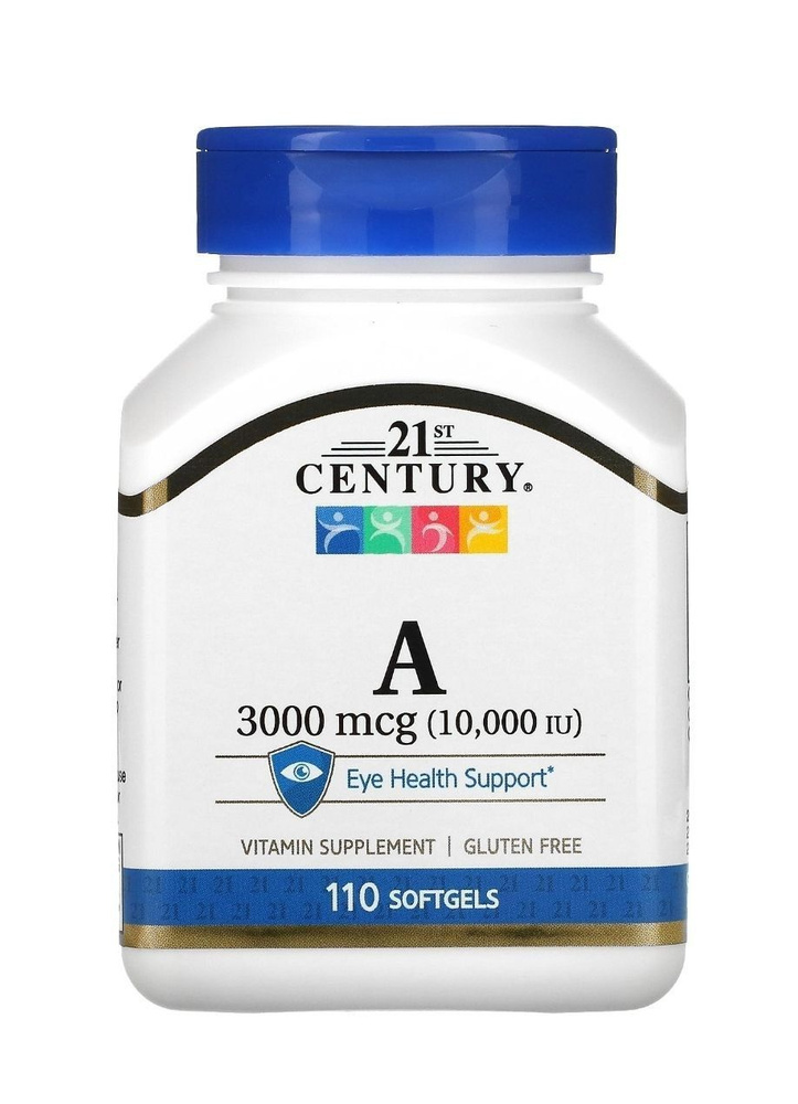21st Century Vitamin A, 3000 mcg (10000 IU), Витамин А, 3000 мкг (10000 ...