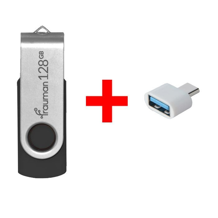 USB-флеш-накопитель Frauman флэшка с крутилкой_USB 2.0 с переходником ...