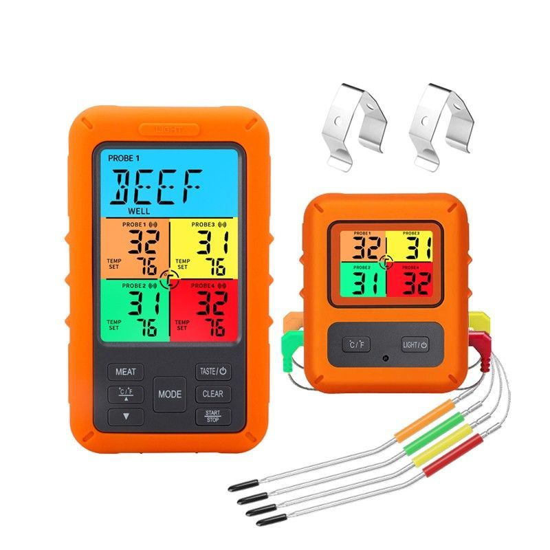 Беспроводной цифровой Кухонный Термометр ThermoPro TP829, 300 м, 4 щупа