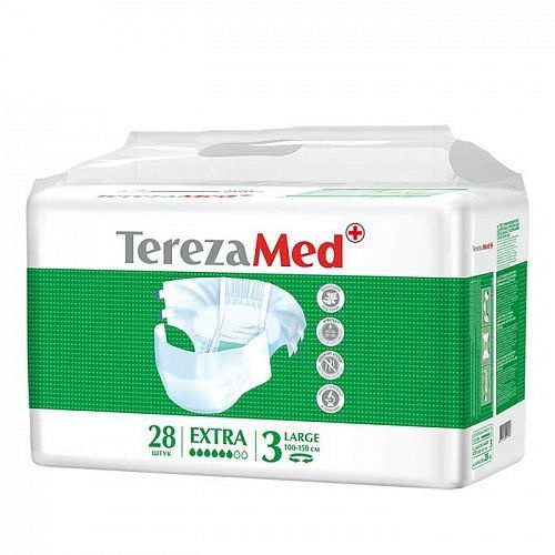TerezaMed Подгузники для взрослых Extra, размер L, 28 штук - купить с ...