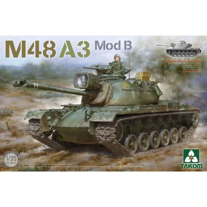 Сборная модель Takom 1/35 M48A3 Mod B 2162 #1