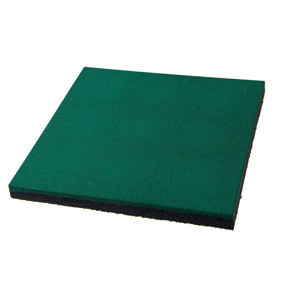 Плитка резиновая 50х50х3 см зеленая #1